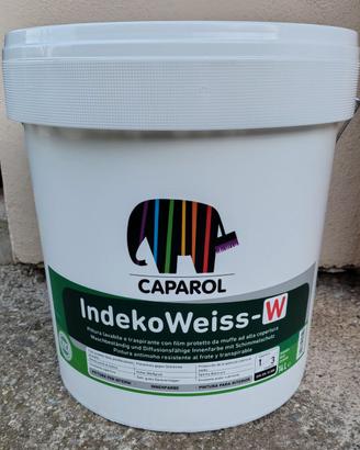 Pittura Bianca Caparol Indeko Weiss-W 14L NUOVA