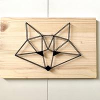 Quadro Volpe Minimal in String Art