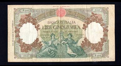 5000 LIRE CAPRANESI REPUBBLICHE MARINARE 23/03/61