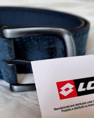 Cintura blu scamosciata, nuova, 130 cm, da 39 a 19