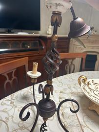 Lampadario a 3 luci + 2 Lampade