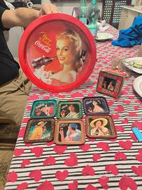 Vassoio più sottobicchieri