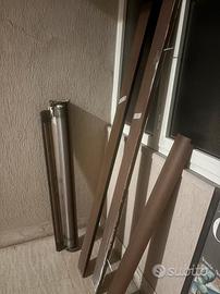 tenda pvc motorizzata con binari terrazzo giardino