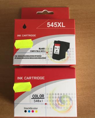 Cartucce Canon Compatibili 545xl e 546xl