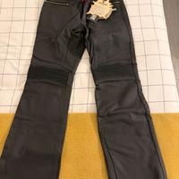 Pantaloni pelle moto donna Icon Hella 42