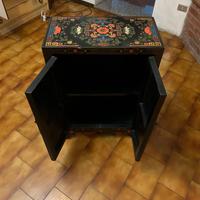 Mobile Cinese Laccato Nero Dipinto a Mano