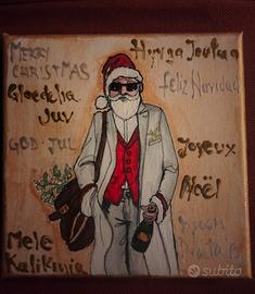 Addobbo natalizio dipinto a mano