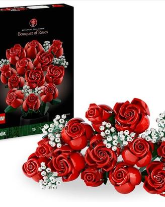 LEGO Botanicals Bouquet di Rose - Set di Fiori Fin