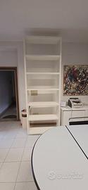 Libreria su misura laccata bianca