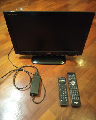 TV 19" hd mytv + decoder digitale terrestre t2
