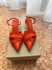 Tacchi bassi arancioni Santoni