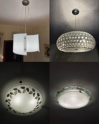 Lotto 4 Lampadari e Plafoniere di Design
