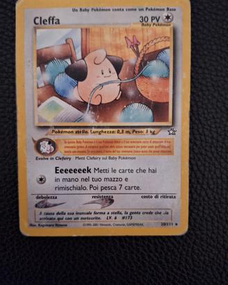 Carta Pokemon Vintage Cleffa 20/111 set Neo Genesi