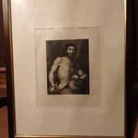 Stampa fine Ottocento "Sansone"