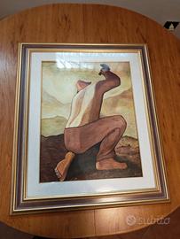 quadro con cornice in legno
