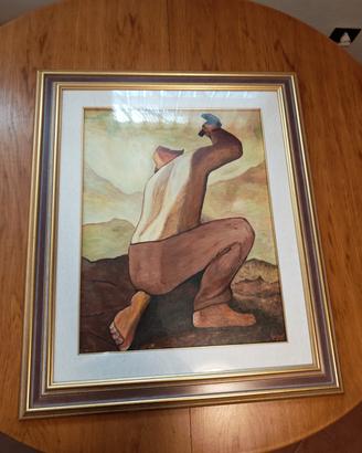quadro con cornice in legno