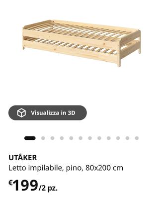 letto Ikea Utaker
