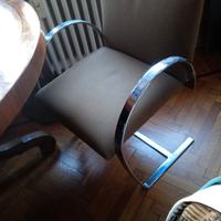 STILE MIES VAN DER ROHE SEDIE 4 acciaio- ANNI ' 60