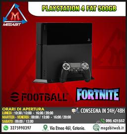 PS4 FAT 500gb Nera + Joypad + 10 Giochi - Usata