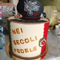torta scenografica carabiniere