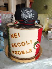 torta scenografica carabiniere