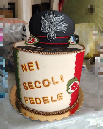 torta scenografica carabiniere