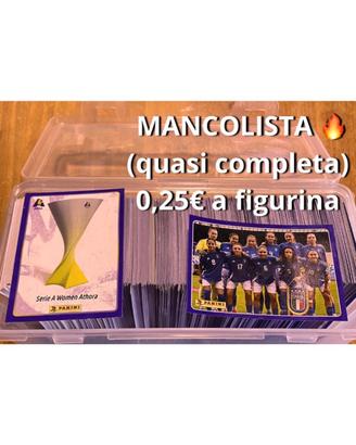 Mancolista Calciatrici 25/26 panini