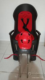 Seggiolino bici bimbo hamax completo di casco