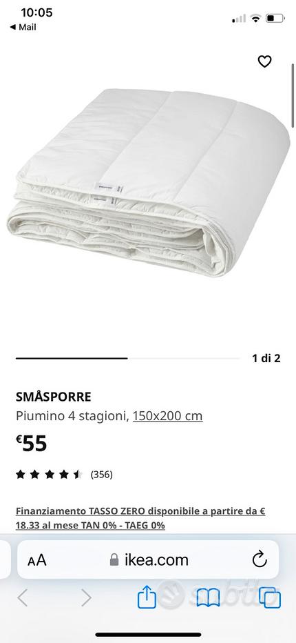 FJÄLLBRÄCKA piumino 4 stagioni, 150x200 cm - IKEA Italia