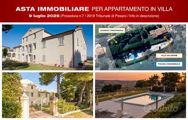 ASTA IMMOBILIARE per appartamento in villa