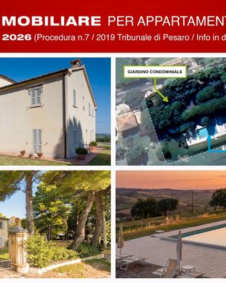 ASTA IMMOBILIARE per appartamento in villa