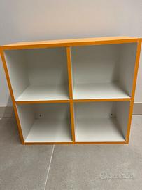 Cubo portaoogetti in legno massiccio