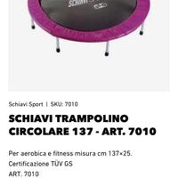 Tappeto elastico schiavi sport