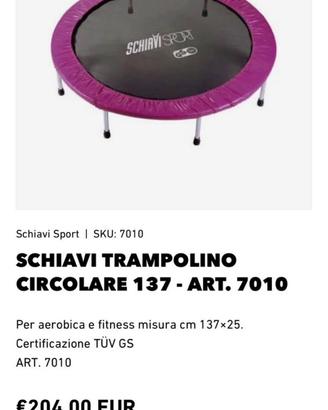 Tappeto elastico schiavi sport