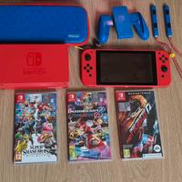 Nintendo Switch special edition mario red & blue