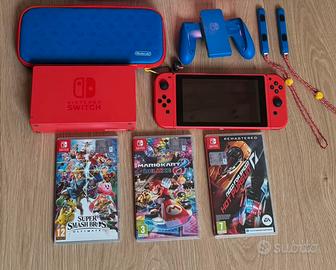 Nintendo Switch special edition mario red & blue