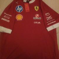 T-shirt Ferrari Puma HP Piloti nuova con cartellin