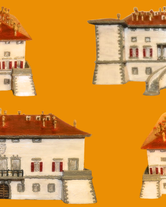 Modellino della villa La Ferdinanda di Artimino