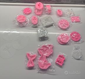 Set stampi silicone stencil torte cake design