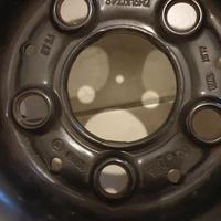 4 cerchi in acciaio ALCAR 5,5" X 15" - 5 bulloni