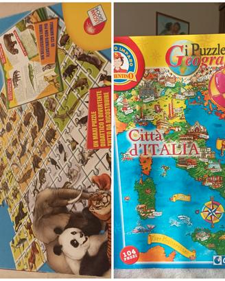 Lotto 2 Puzzle Educativi Lisciani & Clementoni
