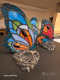 LUMI FARFALLE IN VETRO TIFFANY