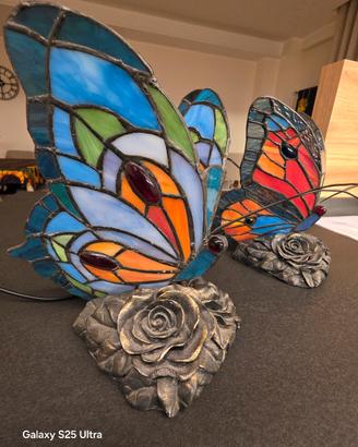 LUMI FARFALLE IN VETRO TIFFANY