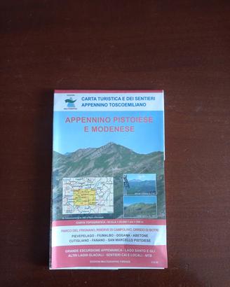 Cartina escursionistica Appennino Pistoiese
