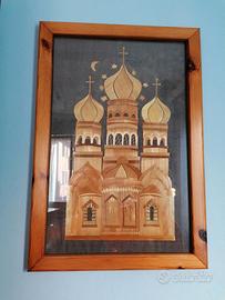 Quadro in mosaico di legno