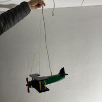 Lampadario aeroplanino bimbi in legno