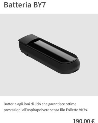 Batteria Folletto originale vk7