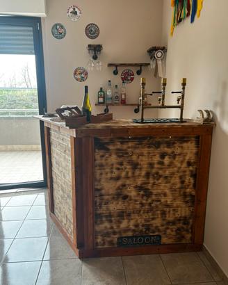 Bancone bar artigianale