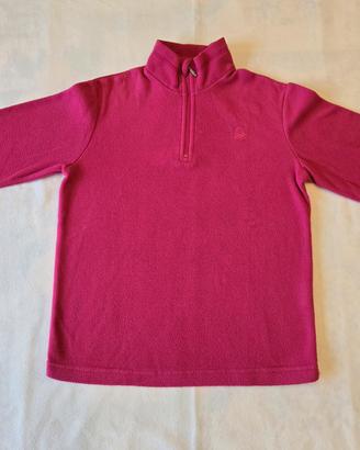 Micropile bambina Benetton fucsia taglia 7 8 anni