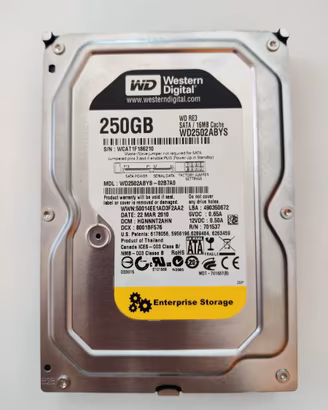 WD RE3 Enterprise 250GB SATA 3 – WD2502ABYS 008